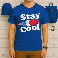 Summer Popsicle Stay Cool Funny Bomb Retro 80s Pop Gift T-Shirt thumb 6