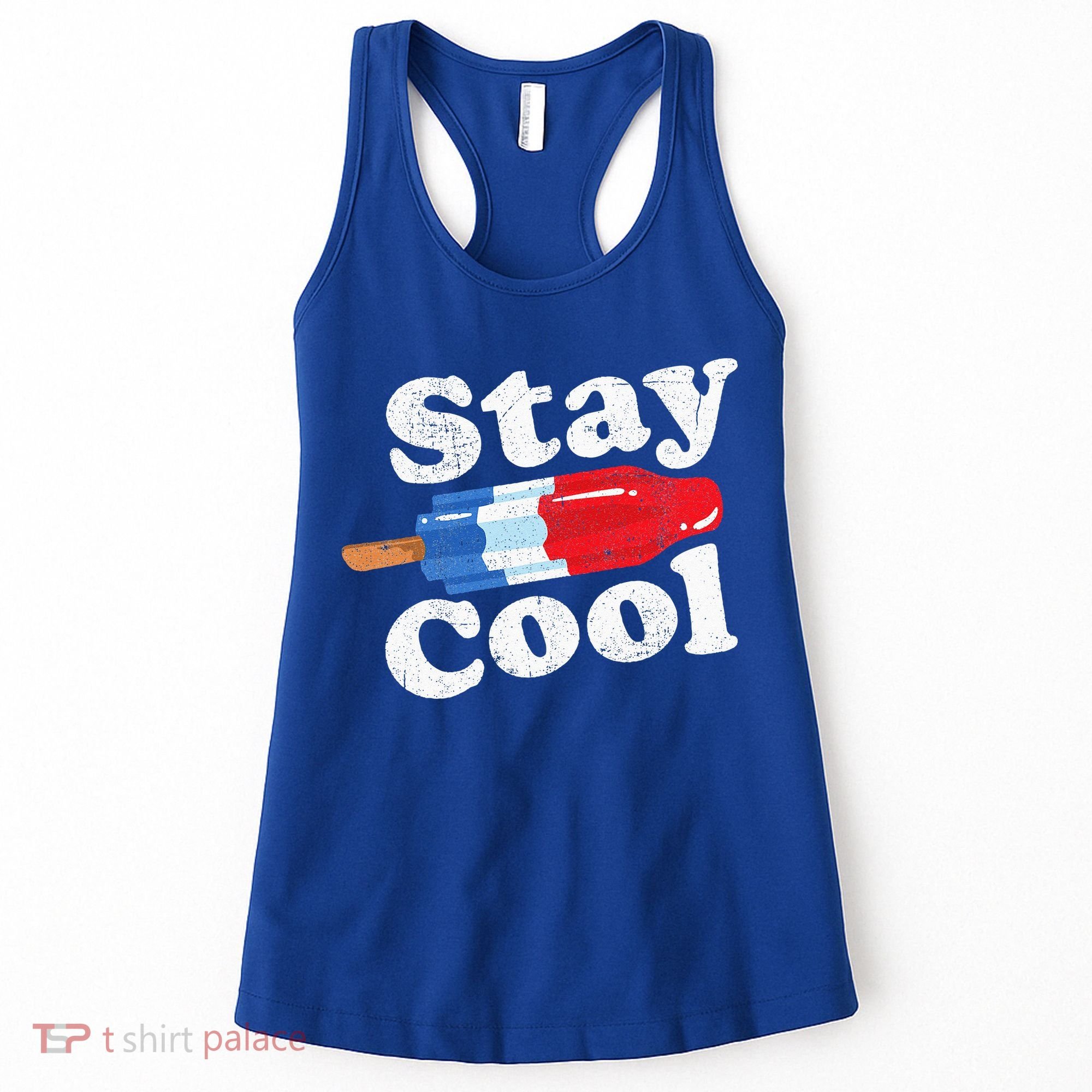 Summer Popsicle Stay Cool Funny Bomb Retro 80s Pop Gift Women's Tank Top