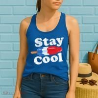 Summer Popsicle Stay Cool Funny Bomb Retro 80s Pop Gift Women's Tank Top thumb 2