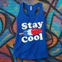 Summer Popsicle Stay Cool Funny Bomb Retro 80s Pop Gift Women's Tank Top thumb 3