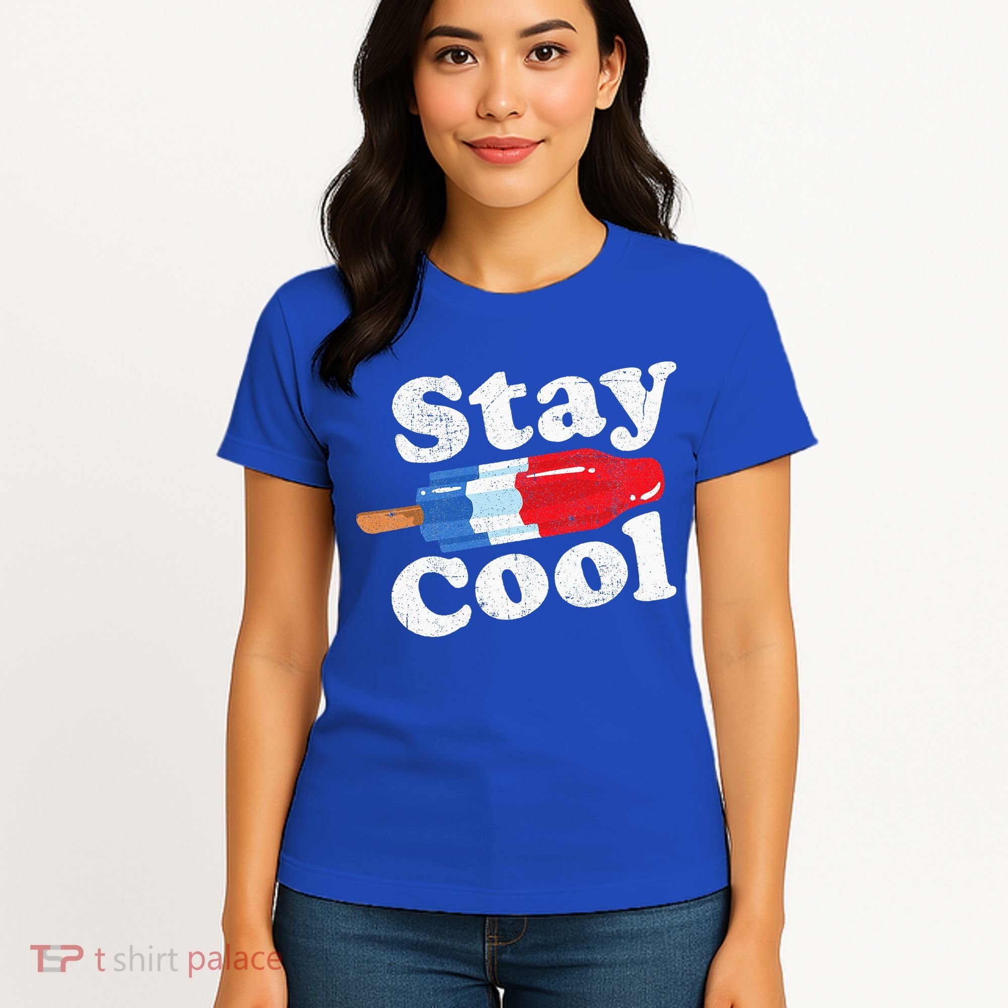 Summer Popsicle Stay Cool Funny Bomb Retro 80s Pop Gift Women's T-Shirt