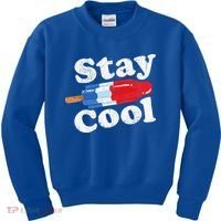 Summer Popsicle Stay Cool Funny Bomb Retro 80s Pop Gift Kids Sweatshirt thumb 0