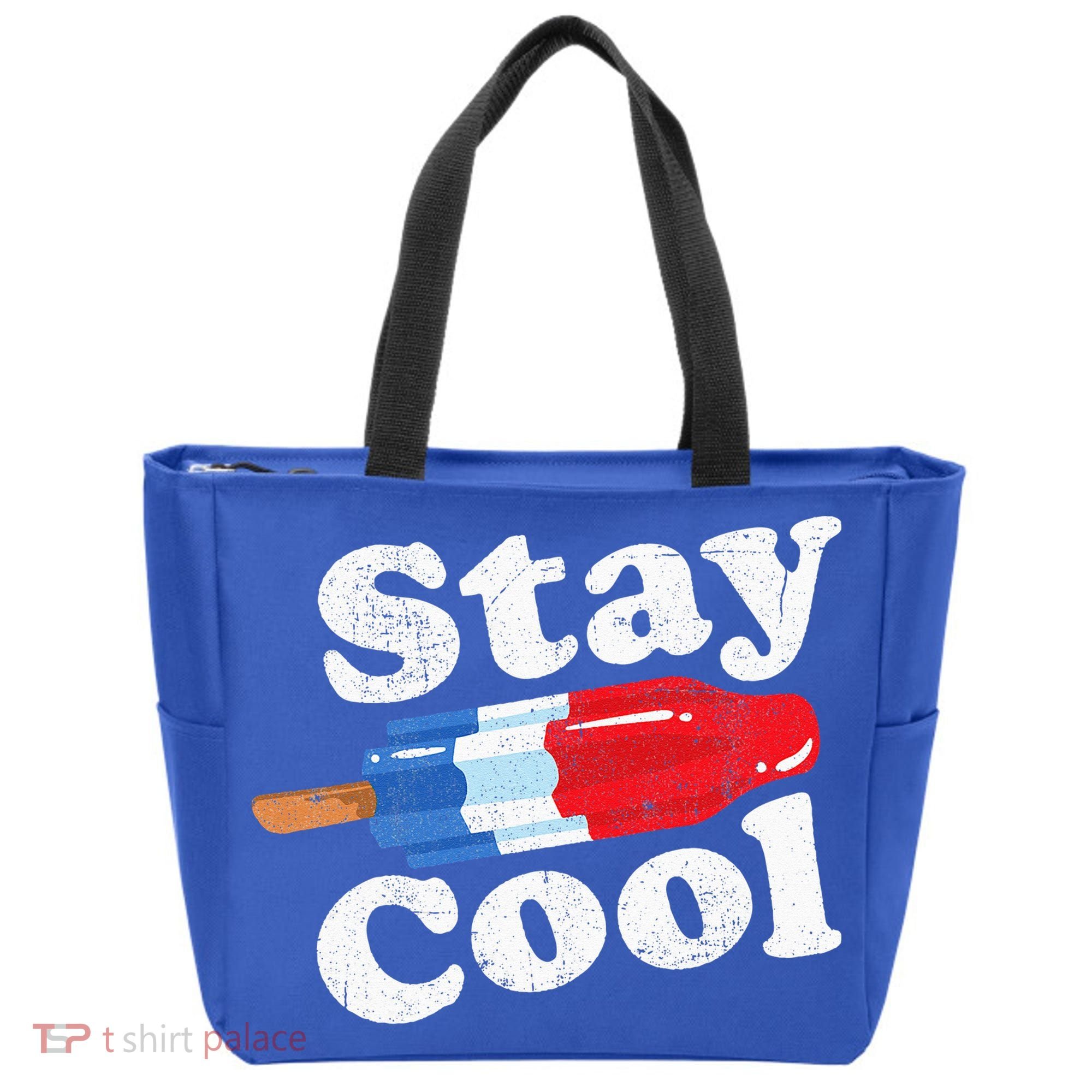 Summer Popsicle Stay Cool Funny Bomb Retro 80s Pop Gift Tote Bag