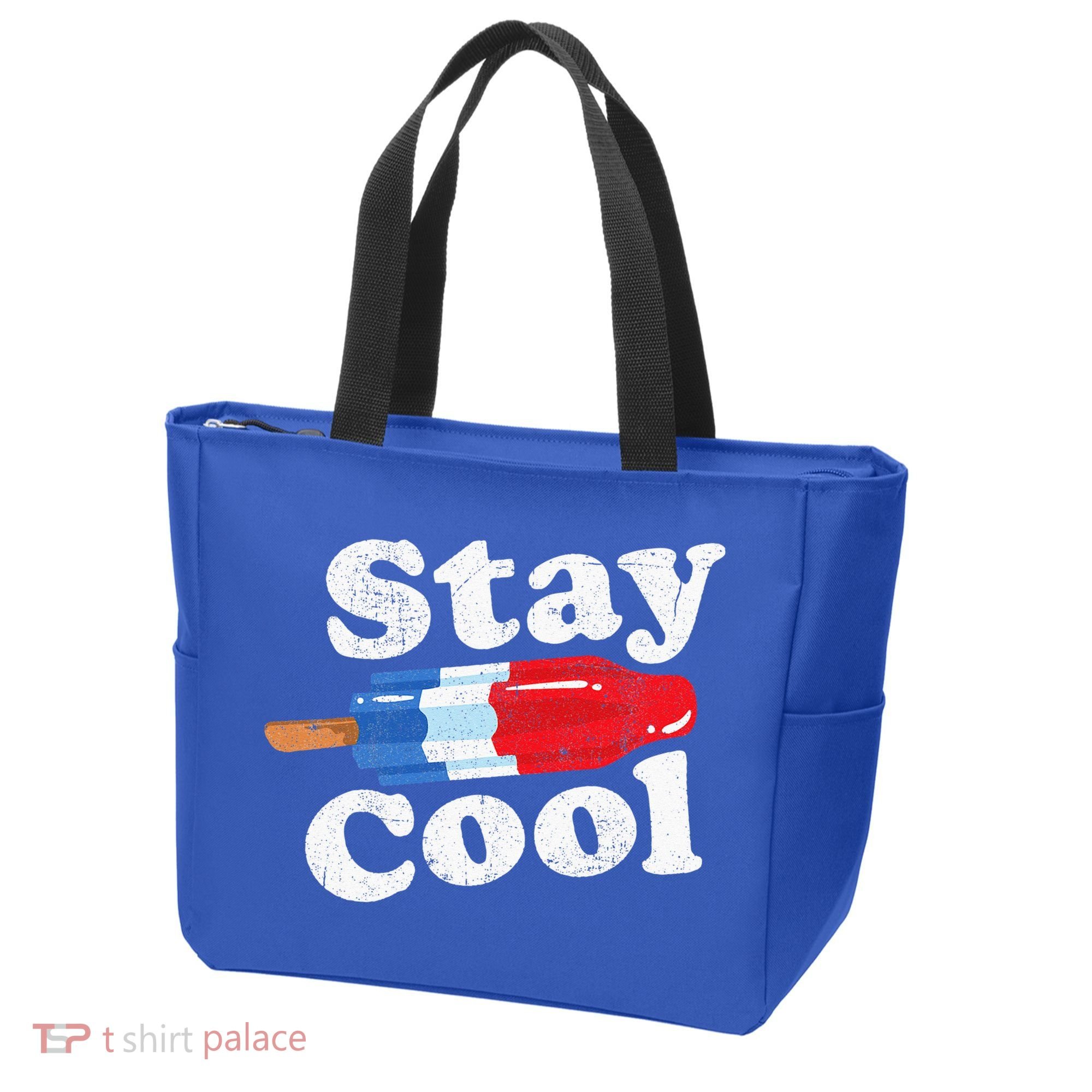 Summer Popsicle Stay Cool Funny Bomb Retro 80s Pop Gift Tote Bag