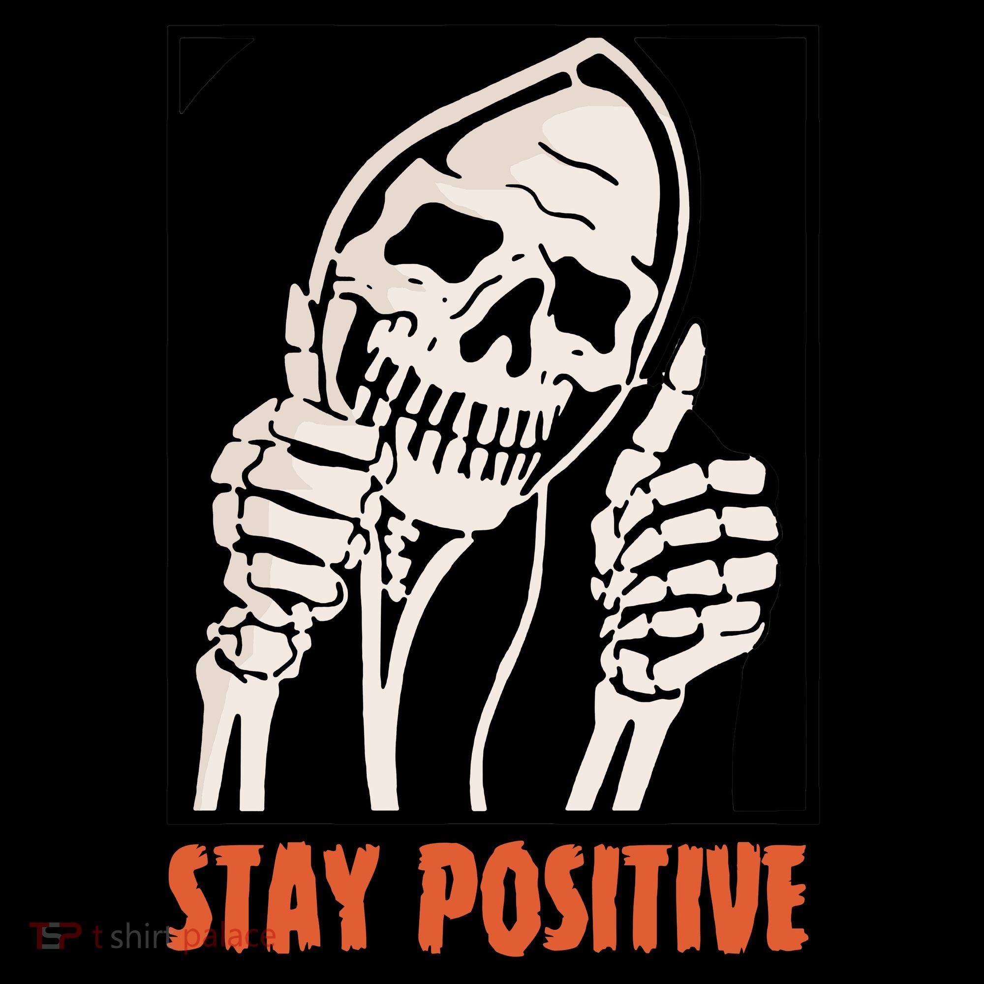 Stay Positive Skeleton Halloween Day Retro Halloween Women's Tank Top