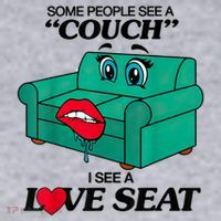 Some People See A Couch I See A Love Seat Women's Sweatshirt thumb 2