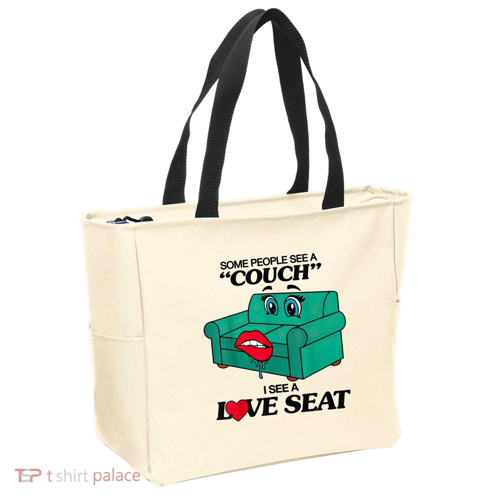 Some People See A Couch I See A Love Seat Tote Bag