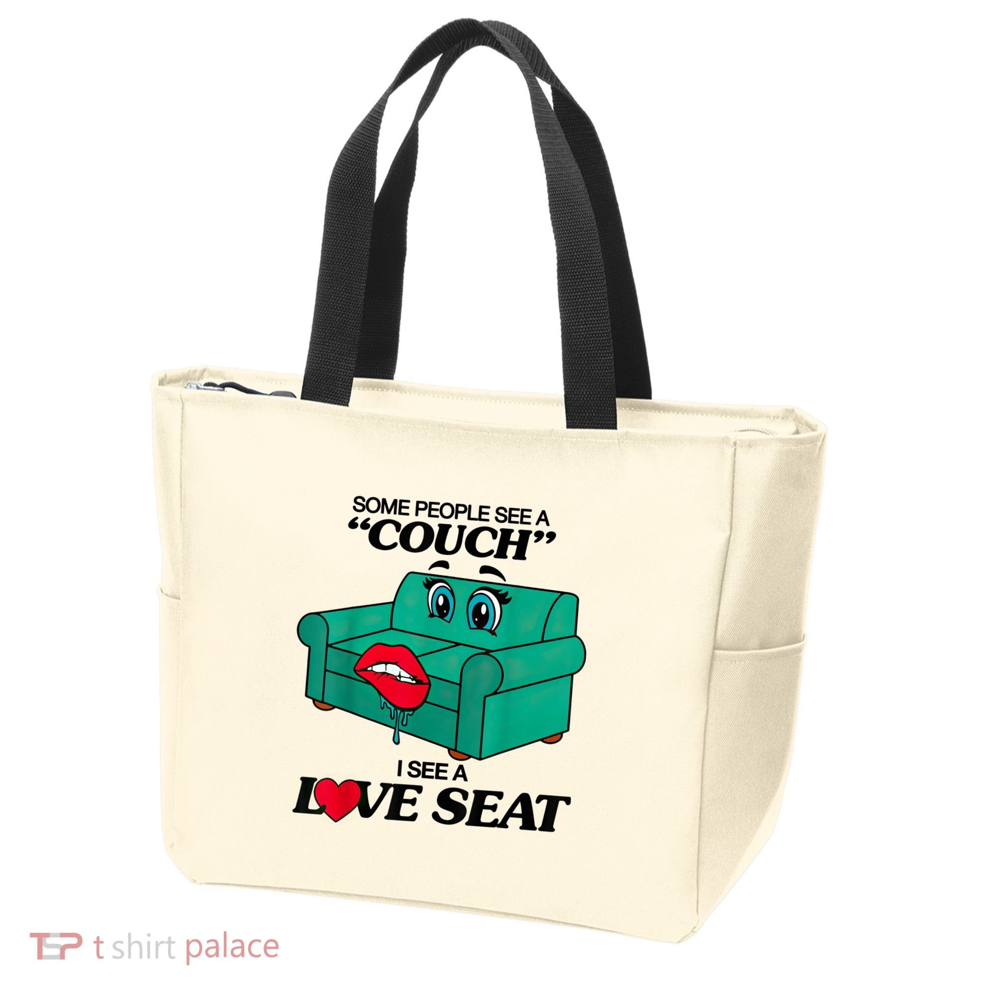 Some People See A Couch I See A Love Seat Tote Bag