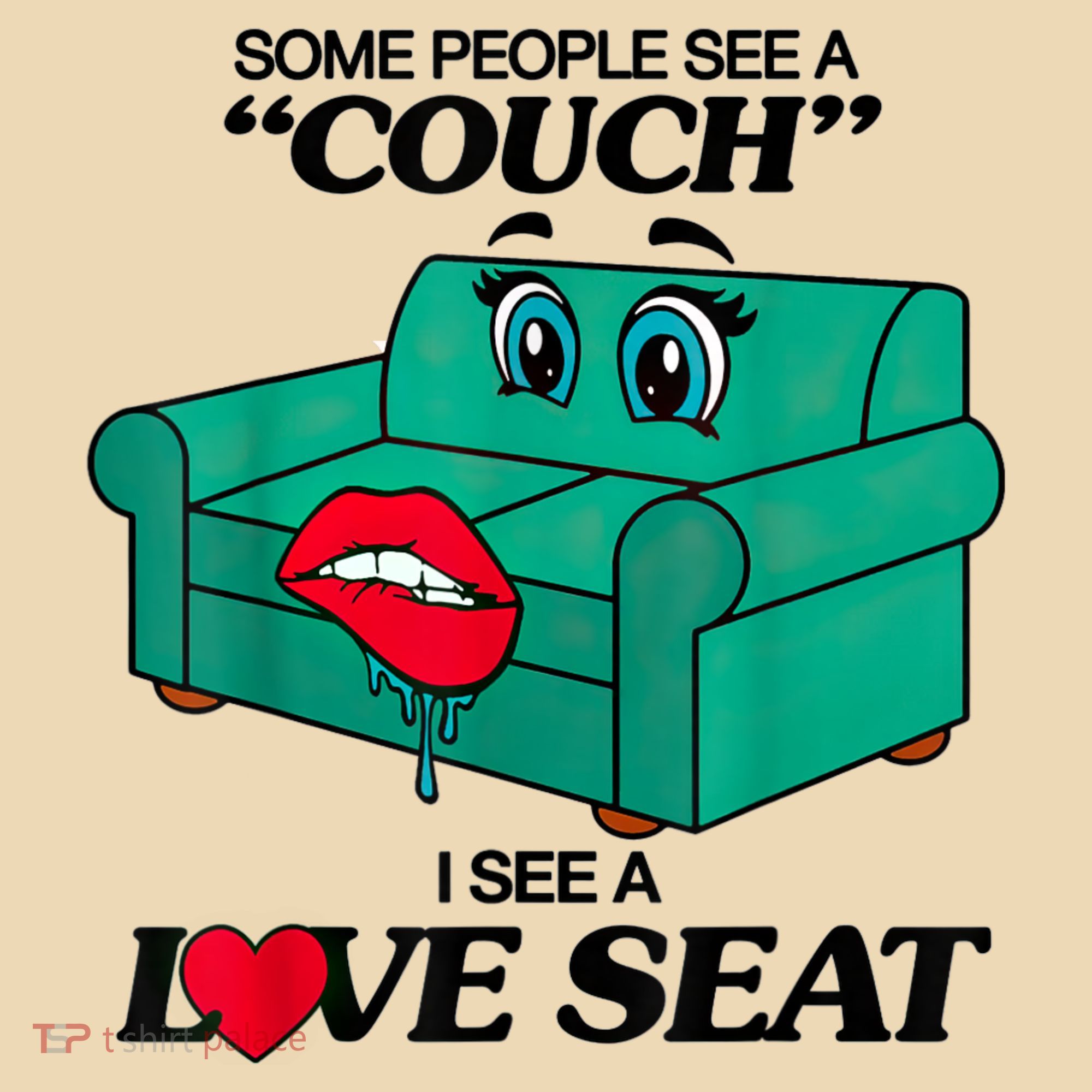 Some People See A Couch I See A Love Seat Tote Bag