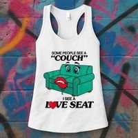 Some People See A Couch I See A Love Seat Women's Tank Top thumb 3