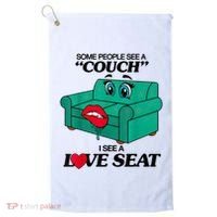 Some People See A Couch I See A Love Seat Golf Towel thumb 0