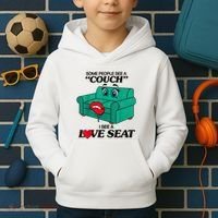 Some People See A Couch I See A Love Seat Kids Hoodie thumb 2
