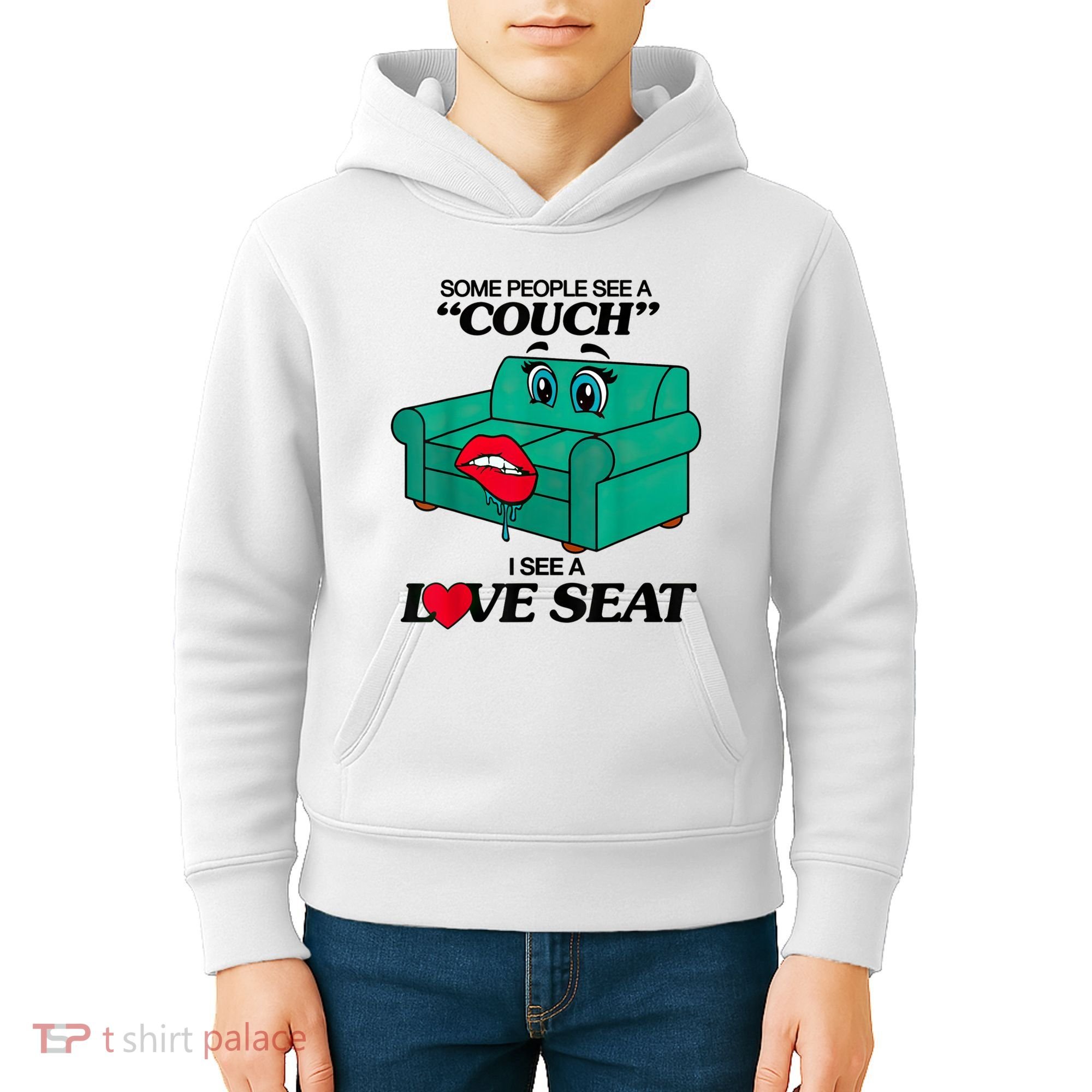 Some People See A Couch I See A Love Seat Kids Hoodie