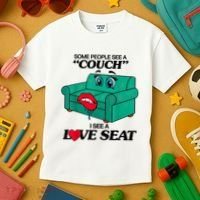 Some People See A Couch I See A Love Seat Kids T-Shirt thumb 3