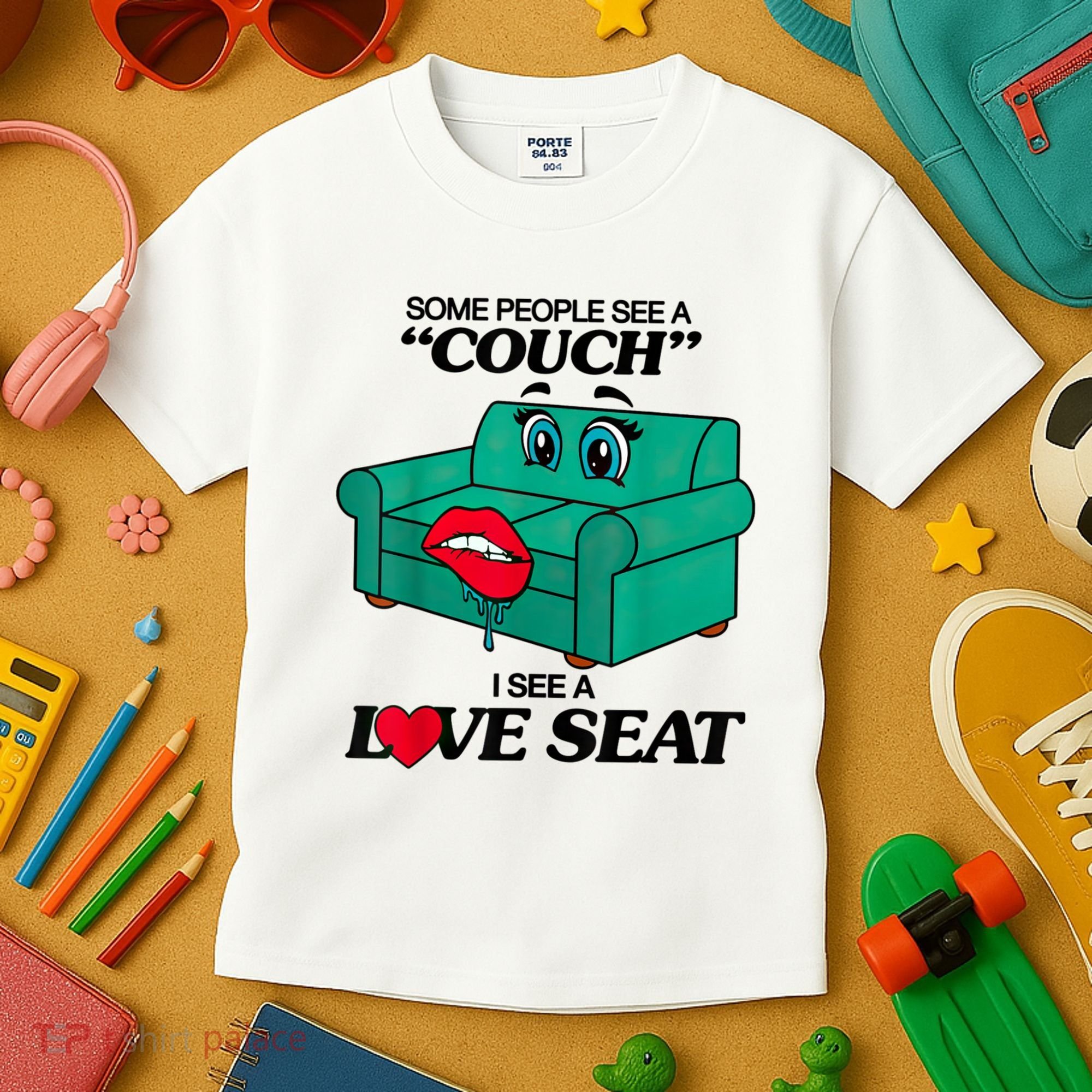 Some People See A Couch I See A Love Seat Kids T-Shirt