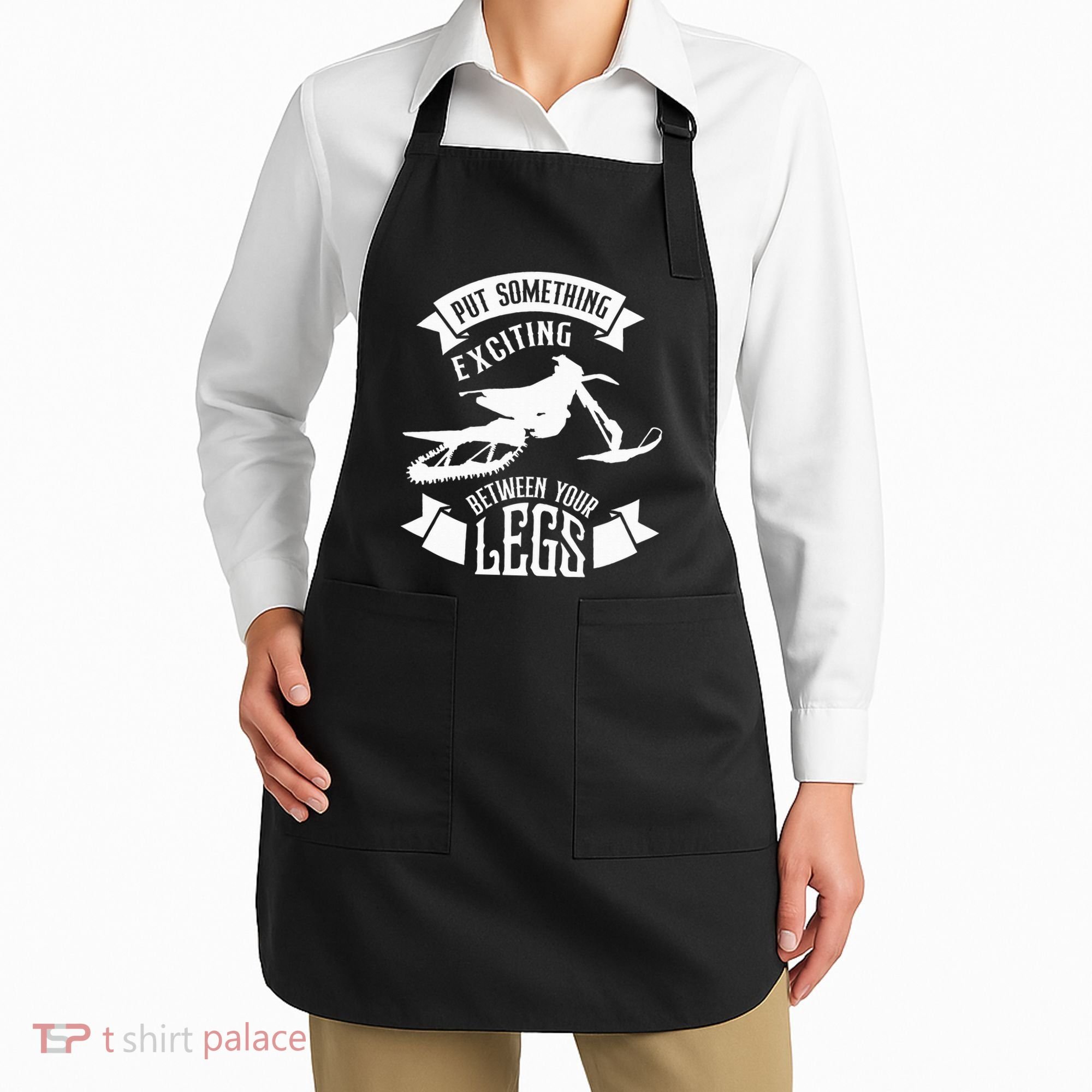 Snowmobile Put Something Exciting Between Your Legs W Apron