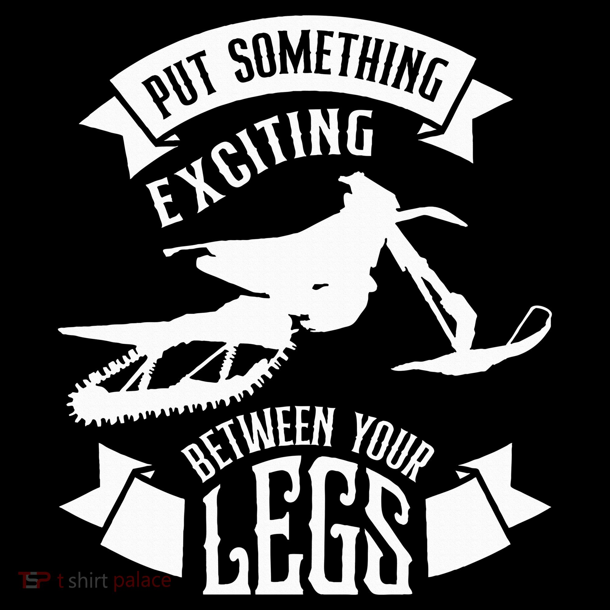 Snowmobile Put Something Exciting Between Your Legs W Women's Hoodie