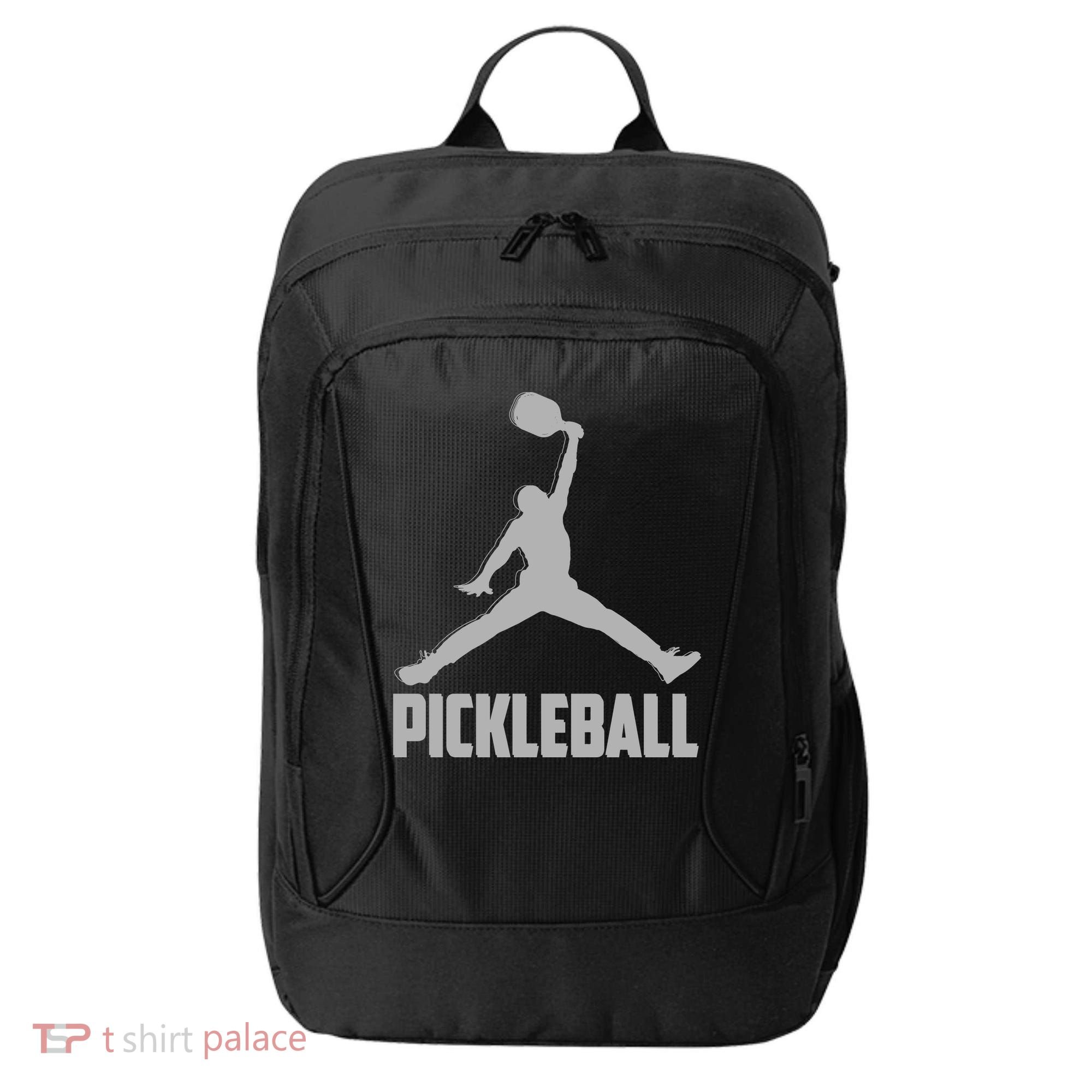 Silver Pickleball Sports Logo City Backpack