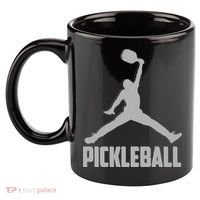 Silver Pickleball Sports Logo 11oz C Handle Ceramic Mug thumb 2