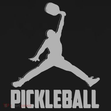 Silver Pickleball Sports Logo Ornament