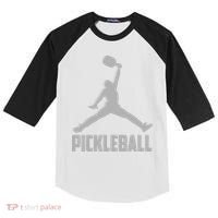 Silver Pickleball Sports Logo Kids Colorblock Raglan Jersey thumb 0