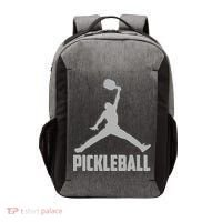 Silver Pickleball Sports Logo Vector Backpack thumb 0