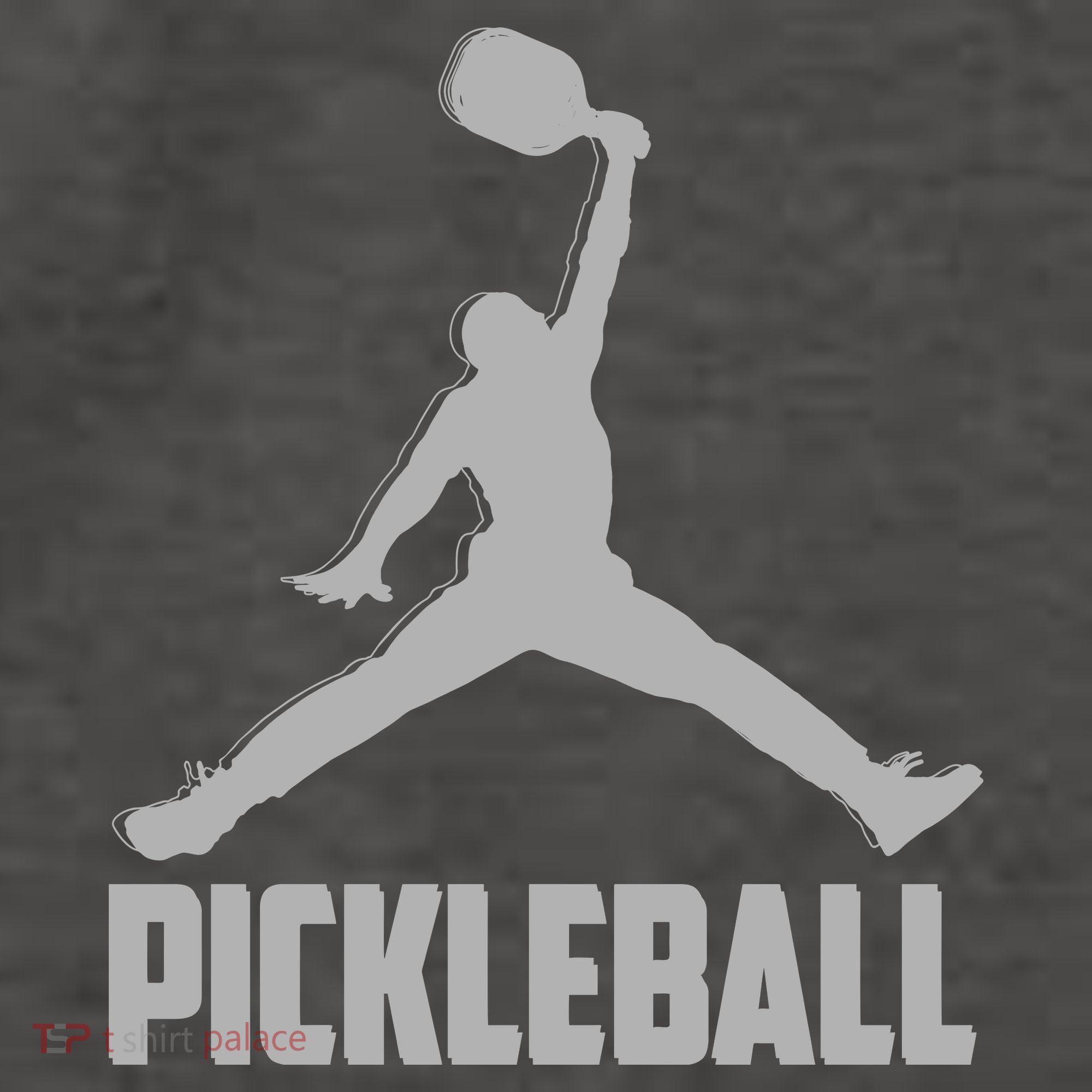 Silver Pickleball Sports Logo Vector Backpack