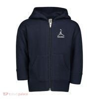 Silver Pickleball Sports Logo Toddler Zip Fleece Hoodie thumb 0