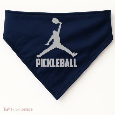 Silver Pickleball Sports Logo USA-Made Doggie Bandana
