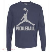 Silver Pickleball Sports Logo Comfort Colors Heavyweight Long Sleeve T-Shirt thumb 0