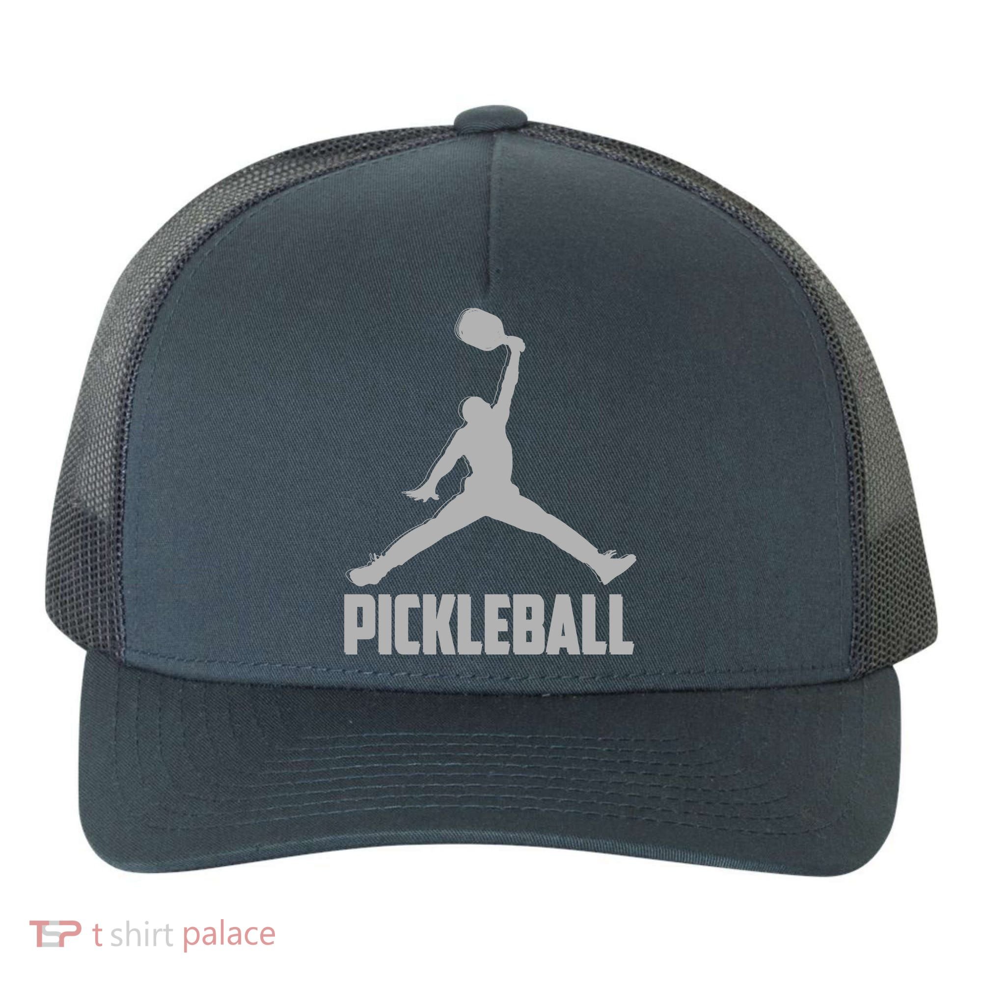 Silver Pickleball Sports Logo Yupoong Adult 5-Panel Trucker Hat