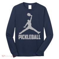 Silver Pickleball Sports Logo Long Sleeve Shirt thumb 0