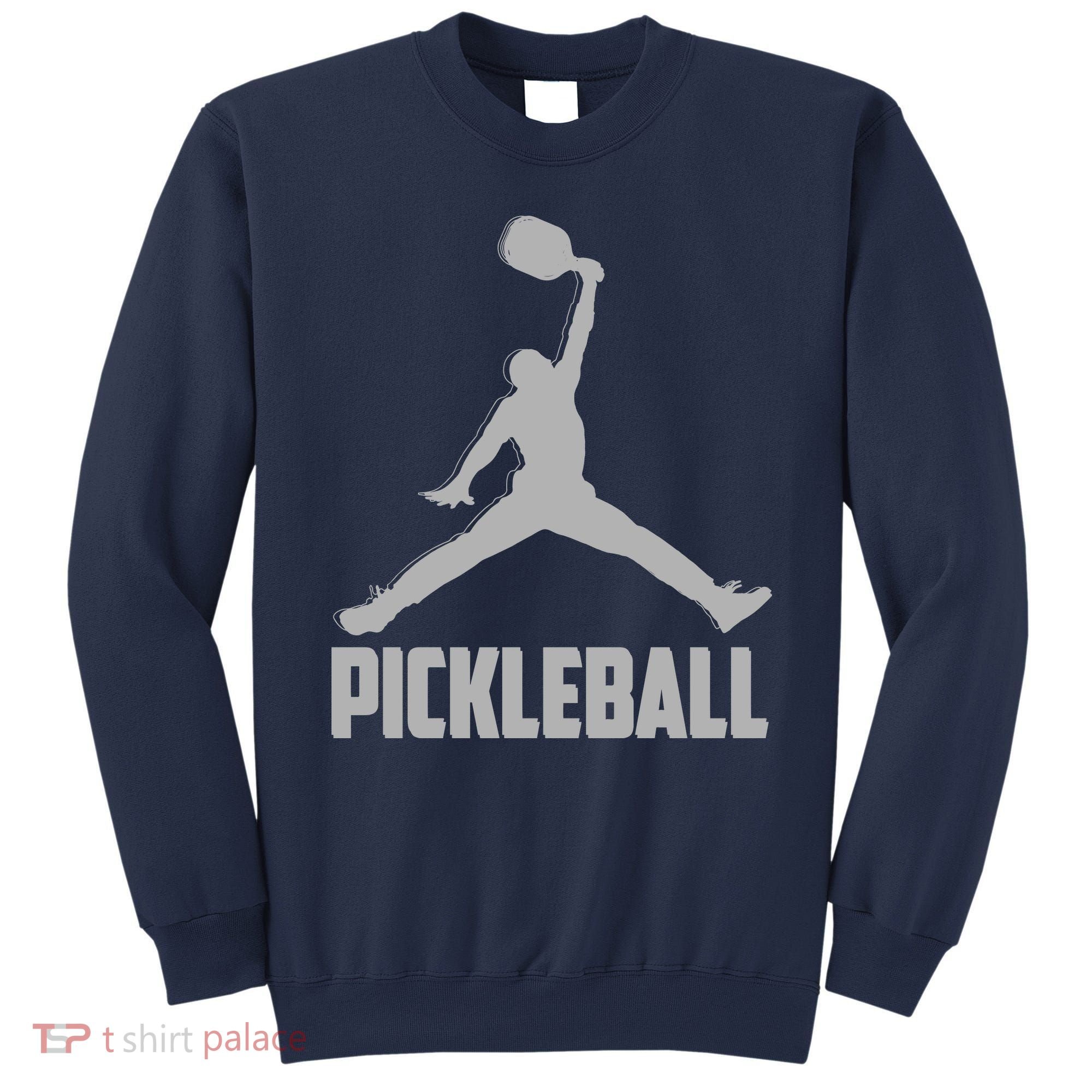 Silver Pickleball Sports Logo Sweatshirt