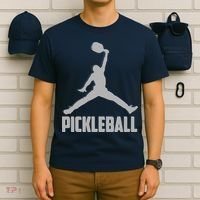 Silver Pickleball Sports Logo T-Shirt thumb 6