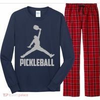 Silver Pickleball Sports Logo Long Sleeve Pajama Set thumb 0