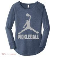 Silver Pickleball Sports Logo Women's Perfect Tri Tunic Long Sleeve Shirt thumb 0