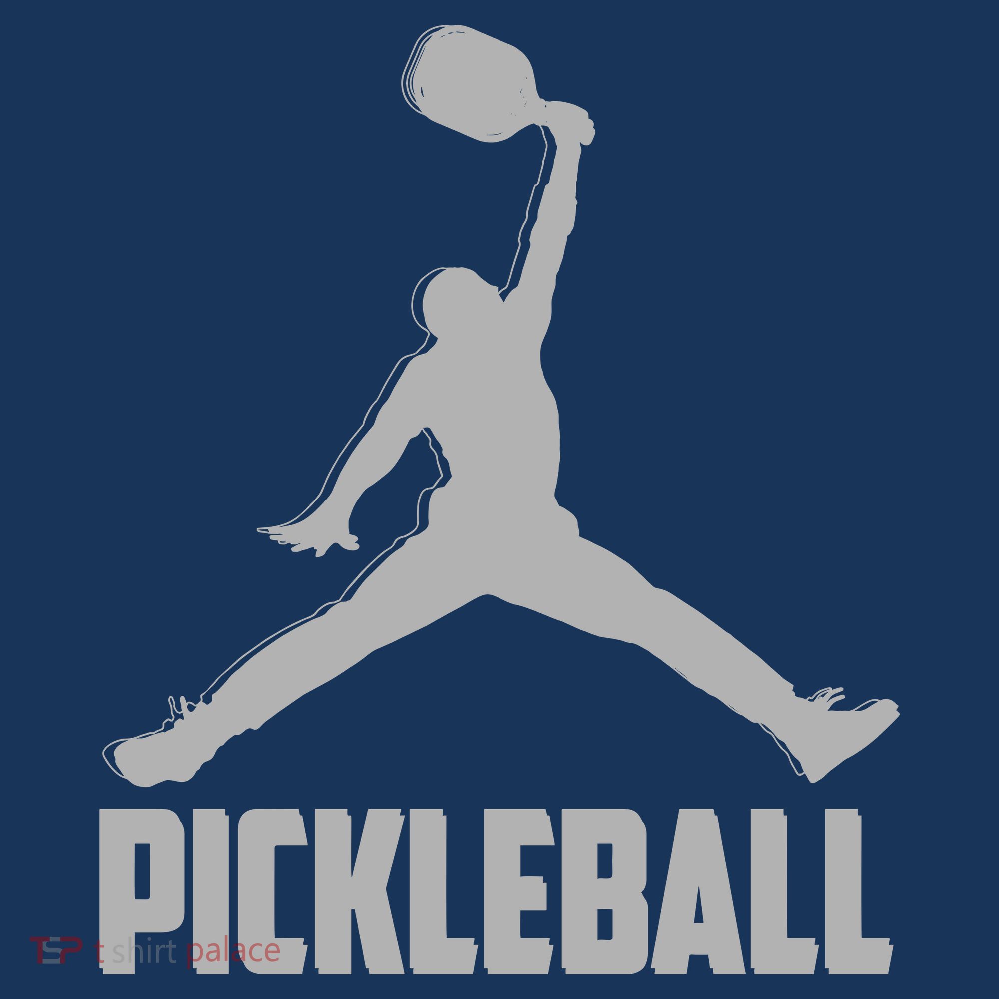 Silver Pickleball Sports Logo Women's Hoodie