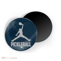 Silver Pickleball Sports Logo Magnet thumb 0