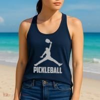 Silver Pickleball Sports Logo Women's Tank Top thumb 2