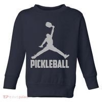 Silver Pickleball Sports Logo Toddler Sweatshirt thumb 0