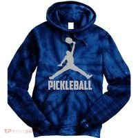 Silver Pickleball Sports Logo Tie Dye Hoodie thumb 0
