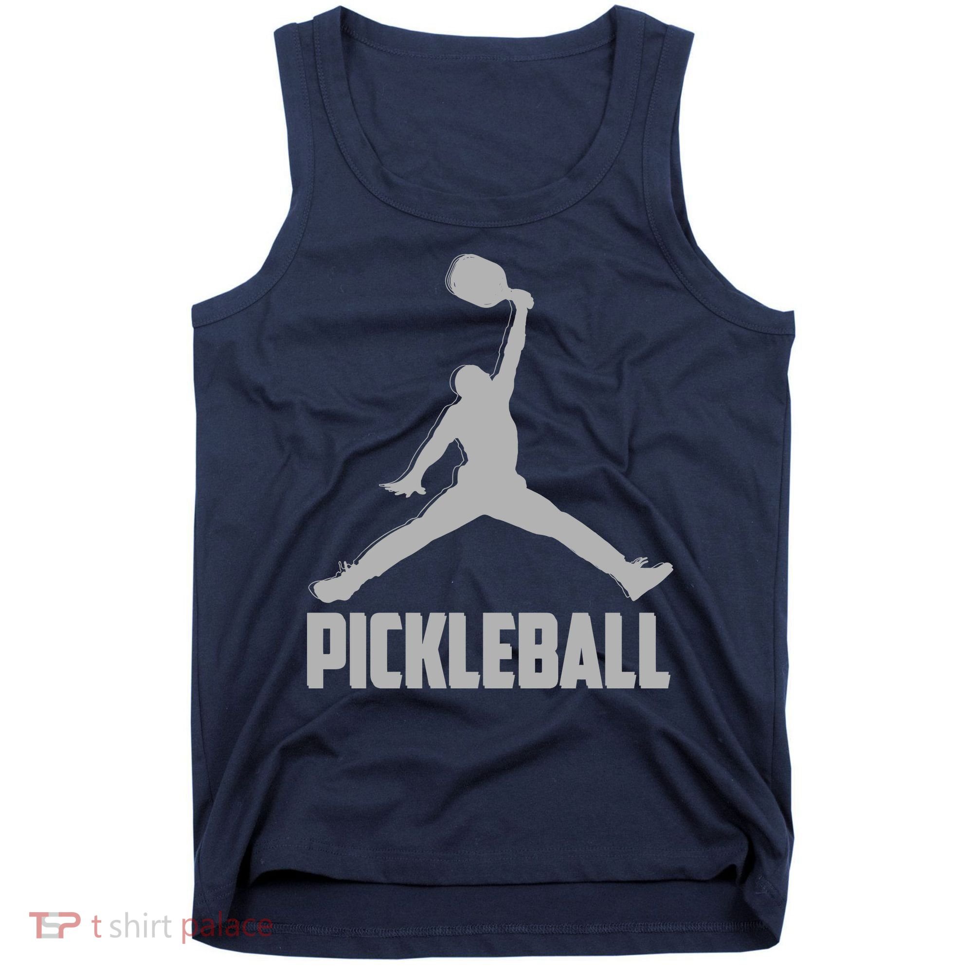 Silver Pickleball Sports Logo Tank Top