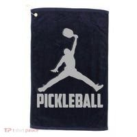 Silver Pickleball Sports Logo Golf Towel thumb 0