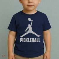 Silver Pickleball Sports Logo Toddler T-Shirt thumb 2