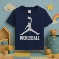 Silver Pickleball Sports Logo Toddler T-Shirt thumb 3