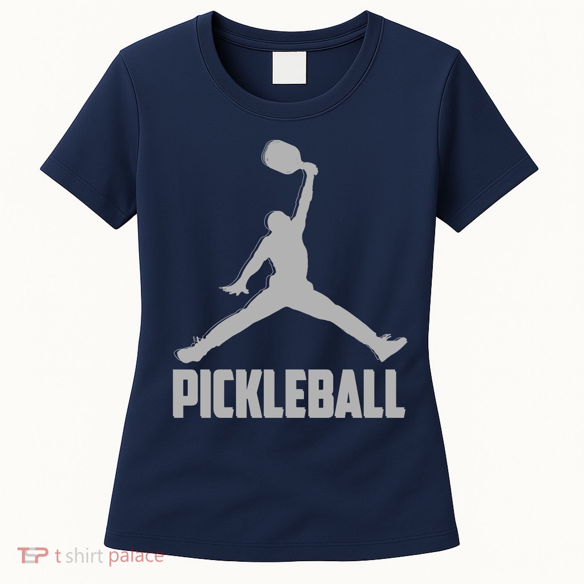 Silver Pickleball Sports Logo Women's T-Shirt