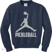 Silver Pickleball Sports Logo Kids Sweatshirt thumb 0