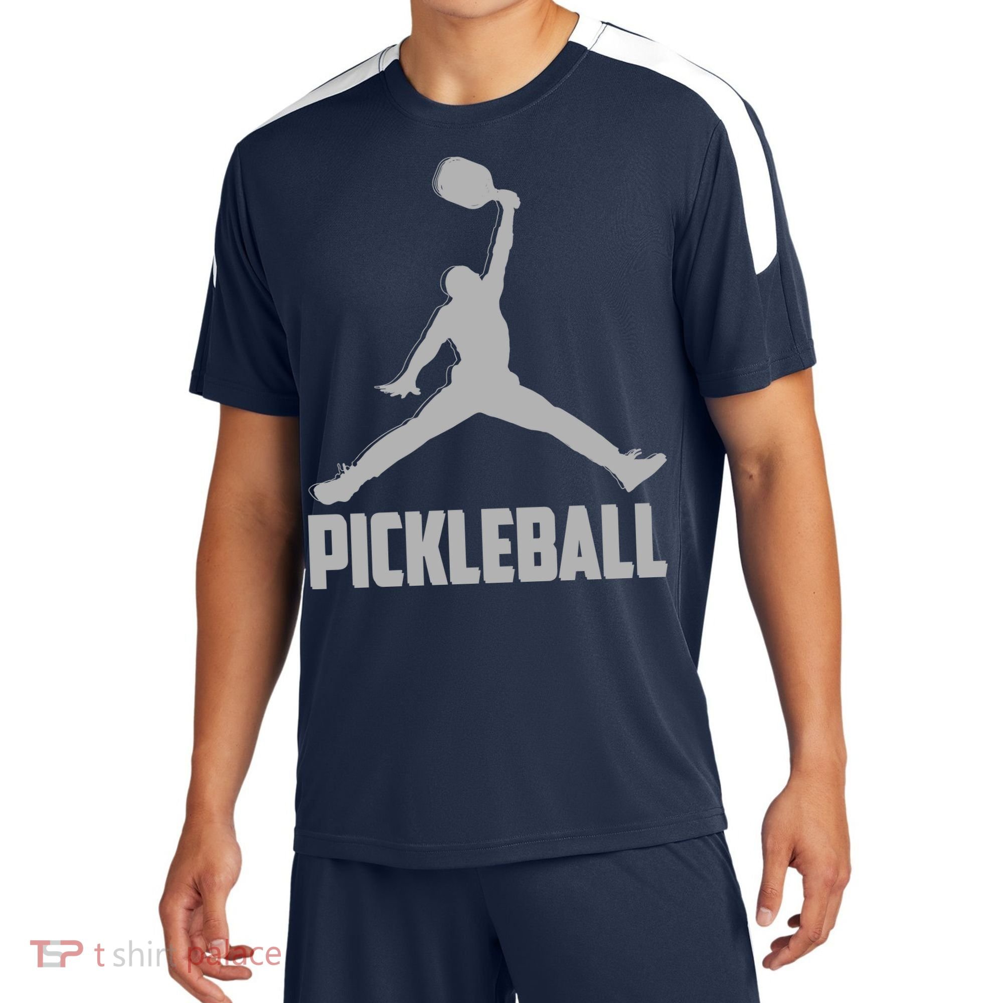 Silver Pickleball Sports Logo Sport-Tek Competitor United Soccer Jersey