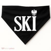 SKI Polish Surnames Ending Polish Eagle Dyngus Day USA-Made Doggie Bandana thumb 0