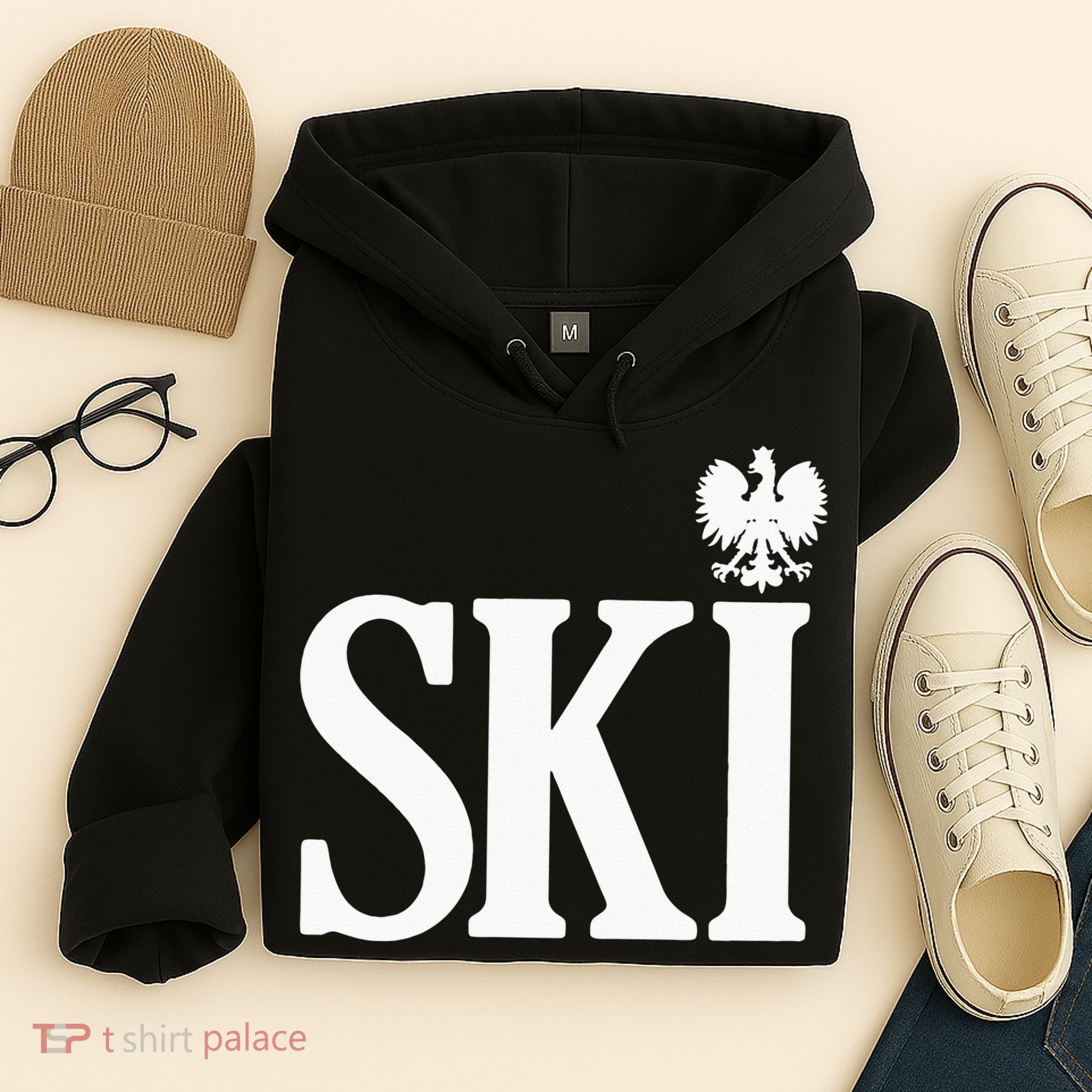 SKI Polish Surnames Ending Polish Eagle Dyngus Day Hoodie